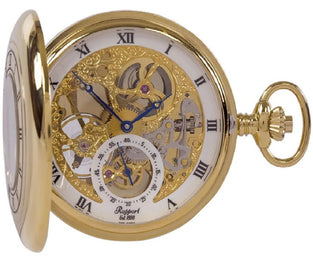 Rapport Pocket Watch Mechanical Half Hunter Gold Tone
