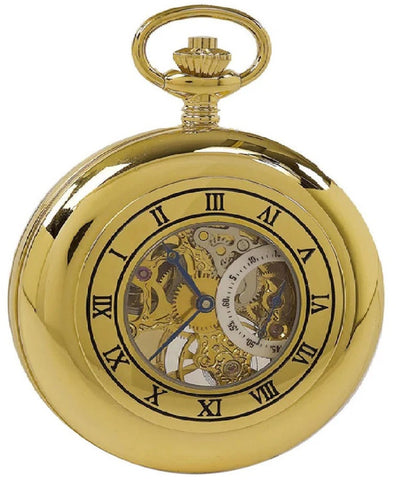 Rapport Pocket Watch Mechanical Half Hunter Gold Tone