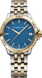 Raymond Weil Watch Tango Two Tone Blue Frost 5960-STP-50061