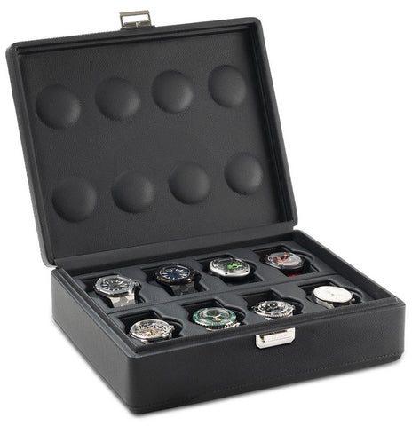 Scatola del Tempo Watch Case Valigetta 8 Black 05017.BSIL