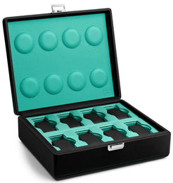 Scatola del Tempo Watch Case Valigetta 8 Black Blue Tiffany 05017.BBLSIL