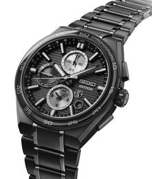 Seiko Astron GPS Solar Dual Time Chronograph in Night Sky Black Watch