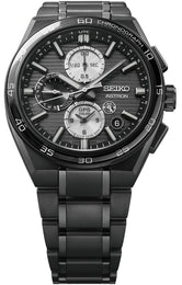Seiko Astron GPS Solar Dual Time Chronograph in Night Sky Black Watch