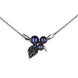 Shaun Leane Blackthorn Sterling Silver Black Spinel Triple Pearl Leaf Pendant, BT008.SSBKNOS