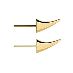 Shaun Leane Rose Thorn Swerve Yellow Gold Vermeil Extra Large Stud Earrings, RT021.YVNAEOS