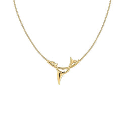 Shaun Leane Rose Thorn Yellow Gold Vermeil Sterling Silver Branch Pendant, RT016.YVNANOS
