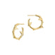 Shaun Leane Rose Thorn Yellow Gold Vermeil Sterling Silver Small Hoop Earrings, RT023.YVNAEOS