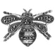 Sterling Silver Marcasite House Style Bee Brooch M338