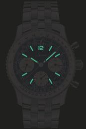 Sinn 903 St BE II Navigation Chronograph Fine Link Bracelet Watch