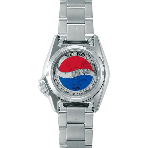 Seiko 5 Sports x Pepsi Limited Edition Collaboration In Silver White Watch