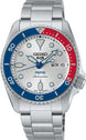 Seiko 5 Sports x Pepsi Limited Edition Collaboration In Silver White Watch SRPL99K1