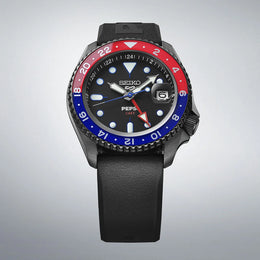 Seiko 5 Sports x Pepsi Limited Edition Collaboration In All Black Watch