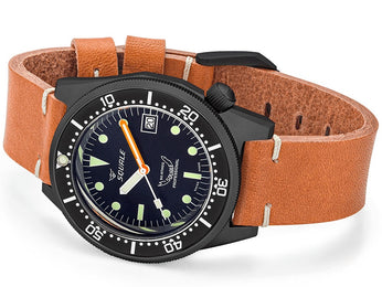 Squale 1521 PVD Leather Watch