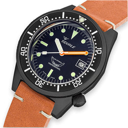 Squale 1521 PVD Leather Watch