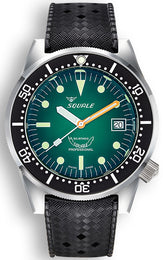 Squale Watch 1521 Green Ray Rubber 1521PROFGR.HT
