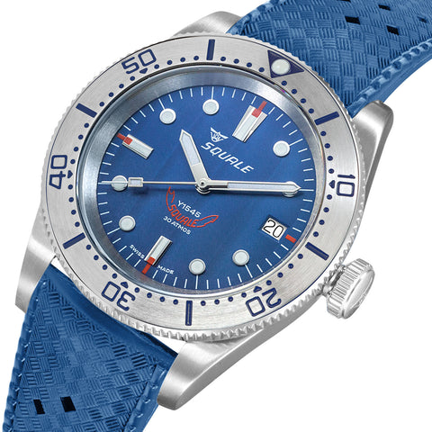 Squale 1545 Steel Blue Watch