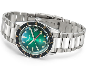 Squale SUB-39 GMT Vintage Green Bracelet Watch