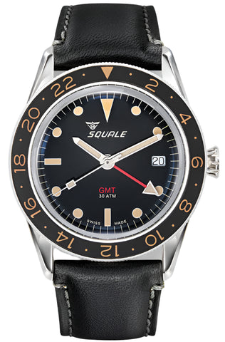 Squale Watch Sub-39 GMT Vintage Black SUB-39GMTV.PN