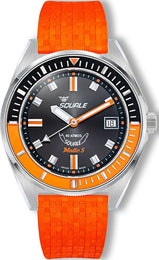 Squale Matic S Orange Mosaic Rubber Watch MATICBKOBK.MROR