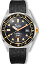 Squale Matic S Two Tone Mosaic Rubber Watch MATICGBKBK.MRBK