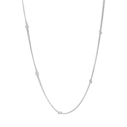 Sterling Silver 16 Inch Double Snake Knotted Chain SC843CHT_2