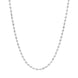 Sterling Silver 16 Inch Polished and Satin Finish Oval Bead Link Chain SC805CHT