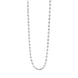 Sterling Silver 16 Inch Polished and Satin Finish Oval Bead Link Chain