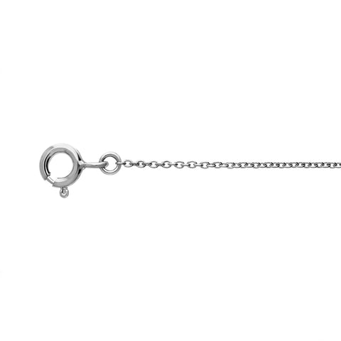 Sterling Silver 18 Inch Diamond Cut Trace Chain