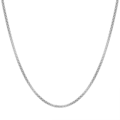 Sterling Silver 18 Inch Tube Chain With Extender SC970_18