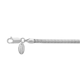 Sterling Silver 20 Inch Rounded Snake Chain