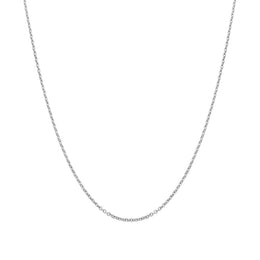 Sterling Silver 20 Inch Trace Link Chain With Adjustable Slider SC979_20