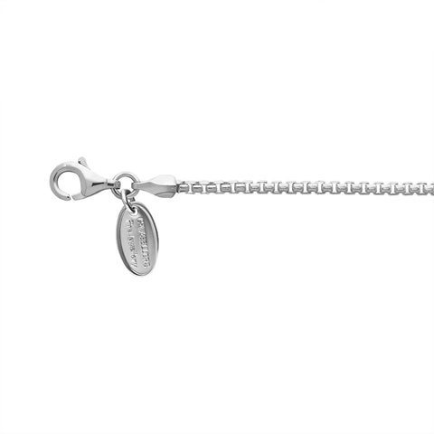 Sterling Silver 24 Inch Rounded Box Chain