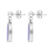 Sterling Silver Abstract Opal Doublet Drop Earrings D