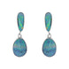 Sterling Silver Abstract Opal Doublet Drop Earrings, EUNQ0001272