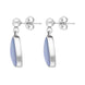 Sterling Silver Abstract Triangle Opal Doublet Drop Earrings D
