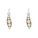 Sterling Silver Freshwater Pearl Chatsworth Garden Peapod Drop Earrings, E2589