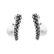Sterling Silver Freshwater Pearl Tentacle Hoop Earrings, E2462.