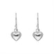 Sterling Silver Heart Drop Earrings, E2361