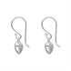 Sterling Silver Heart Drop Earrings, E2361_2