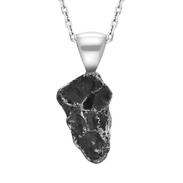 Sterling Silver Meteorite Medium Unique Necklace PUNQ0001812