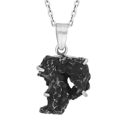 Sterling Silver Meteorite Unique Necklace PUNQ0002066