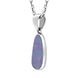 Sterling Silver Opal Doublet Abstract Necklace D