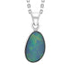 Sterling Silver Opal Doublet Abstract Necklace PUNQ0009517