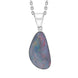 Sterling Silver Opal Doublet Abstract Necklace PUNQ0009519