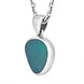 Sterling Silver Opal Doublet Abstract Necklace D