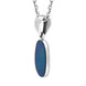 Sterling Silver Opal Doublet Abstract Necklace D