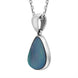 Sterling Silver Opal Doublet Abstract Necklace D