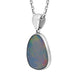 Sterling Silver Opal Doublet Abstract Necklace D