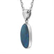 Sterling Silver Opal Doublet Abstract Necklace D