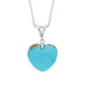 Sterling Silver Turquoise Medium Split Bail Necklace, P2271_M